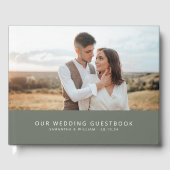 Livre D'or Photo mariage simple minimaliste (Recto)