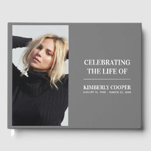 Livre D'or Photo Mémorial Moderne Chic   Souvenir