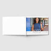 Livre D'or Photo Moderne Joyeux Parti de retraite Blanc (Complet)