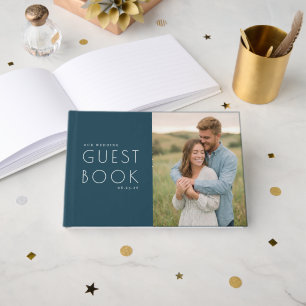 Livre D'or Photo Moderne Navy Chaud