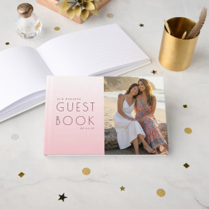 Livre D'or Photo Moderne Rose Sérénité