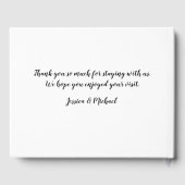 Livre D'or Photo personnalisée Maison de vacances (Verso)