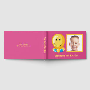 Livre D'or Photo personnalisée, texte et couleur Anniversaire