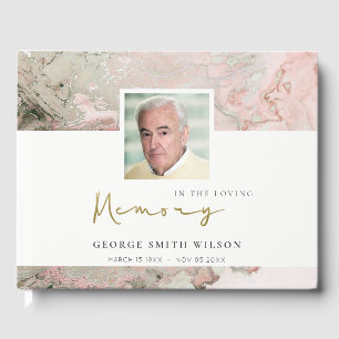 LIVRE D'OR PHOTO PINK DUSKY ROSE GOLD AGATE SYMPATHIE MÉMORIA