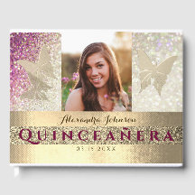 Photo Quinceanera Pailleté Rose