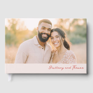 Livre D'or Photo Romantique Beige Chaud