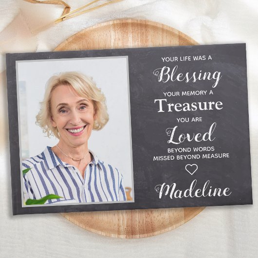 Livre D'or Photo Rustique En Mémoire Amoureuse Sympathie Funé