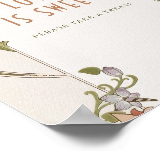 Livre d'or photo signature motif William Morris (Coin)