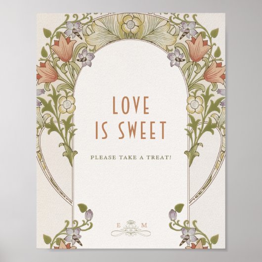 Livre d'or photo signature motif William Morris (Devant)