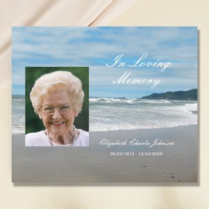 Livre D'or Photo sur Beach Memorial ou Funeral Guest Book