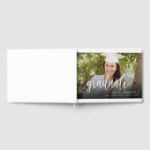 Livre D'or Photographie manuscrite Script Graduation Keepsaké (Complet)