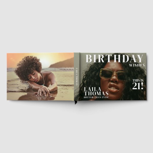 Livre D'or Photos personnalisées Couverture du magazine de fê (Complet)