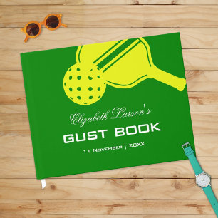 Livre D'or Pickleball Amateurs Fête des mariées Neon Thème