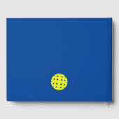 Livre D'or Pickleball Lovers Bridal Shower Neon Blue (Verso)