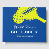 Livre D'or Pickleball Lovers Bridal Shower Neon Blue (Recto)