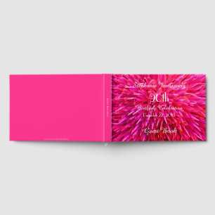 Livre D'or Pink and Hot Rose Anniversary Party Mémoire/livre 