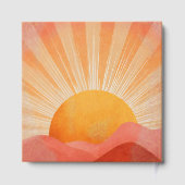 Livre D'or Pink and Orange Boho Sunrise (Verso)