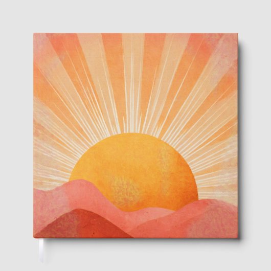 Livre D'or Pink and Orange Boho Sunrise (Recto)