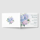 Livre D'or Pink Blue Hydrangeas 60th Birthday  (Complet)
