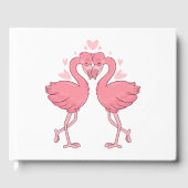 Livre D'or Pink Flamingo Tropical Hawaiian Beach Wedding (Recto)