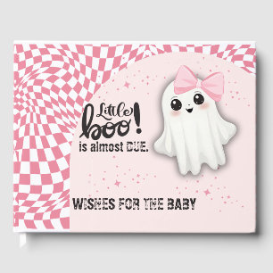 Livre D'or Pink Ghost Little Boo est presque dû Baby shower