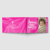 Livre D'or Pink Girl Baby Baptism Christening Guest Book (Complet)