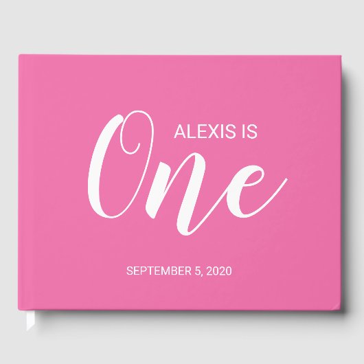 Livre d'or Pink Personnalisé (Recto)