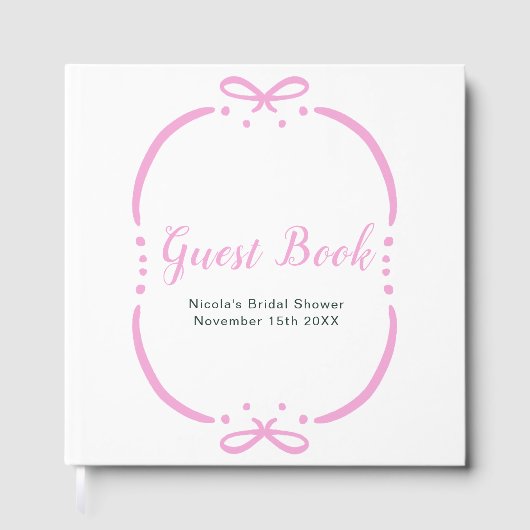 Livre D'or Pink Ribbon Bridal Shower (Recto)