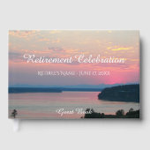 Livre D'or Pink Seascape Sunset Retirement (Recto)