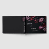 Livre D'or Pink Shiny Flower Black | Wedding (Complet)
