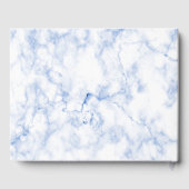 Livre D'or PixDezines Bar Mitzvah, Marbre, Bleu+Argent (Verso)