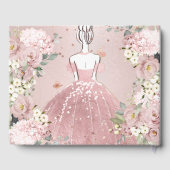 Livre D'or PixDezines Quinceanera Dusty Rose Gold H2 (Verso)