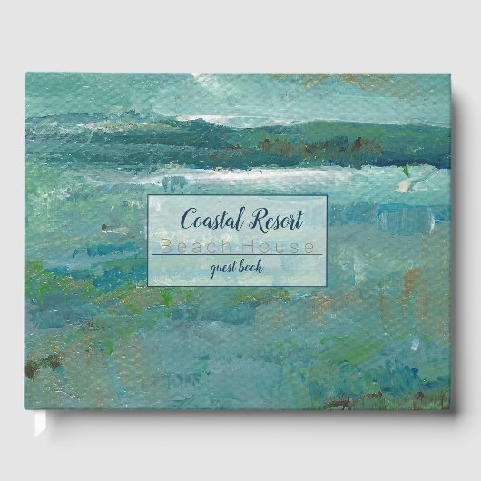 Livre D'or Plage Abstraite Art Vacation Location de vacances  (Recto)