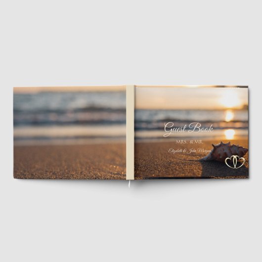Livre D'or Plage Mariage Sunset Seashell (Complet)