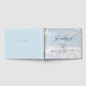 Livre D'or Plage moderne Vagues Arbor de bois franc (Complet)