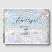 Livre D'or Plage moderne Vagues Arbor de bois franc (Recto)