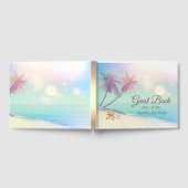 Livre D'or Plage Palmiers Coquillages Mariage (Complet)