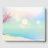 Livre D'or Plage Palmiers Coquillages Mariage (Verso)