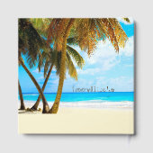 Livre D'or Plage, Palmiers, Mariage Océan (Verso)