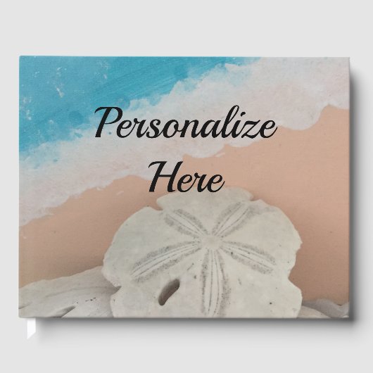 Livre D'or Plage Souhaite Coquillages (Recto)