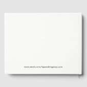 Livre D'or Plage Tropical Mariage de bord de mer ou de douche (Verso)