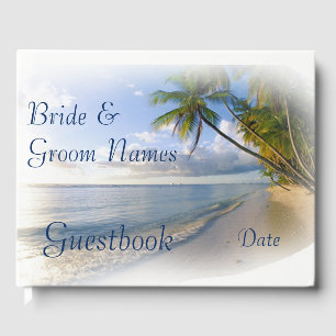 Livre D'or Plage Tropical Mariage de bord de mer ou de douche