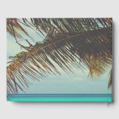 Livre D'or Plage tropicale, Coquillages de palmiers (Verso)