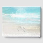 Livre D'or Plage White Starfish Mariage élégant Tropical (Verso)