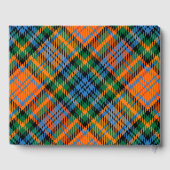 Livre D'or Plaid Rustique Murray Orange Vert Tartan (Verso)