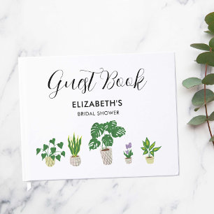 Livre D'or Plantes en Pot Mariage Végétal Personnalisé