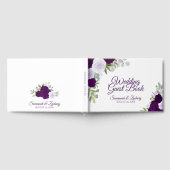 Livre D'or Plum & Dusty Purple Floral Elegant Boho Mariage (Complet)