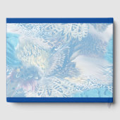 Livre D'or Plumes bleu perroquet exotique (Verso)