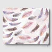 Livre D'or Plumes florales de Boho (Verso)