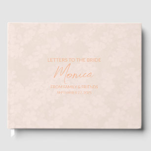 Livre D'or Poeach Letters to the Bride Keepsaké Carnet